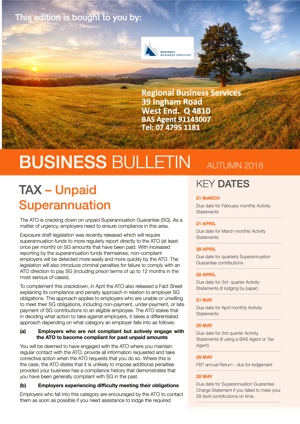 Business Bulletin: Autumn 2018